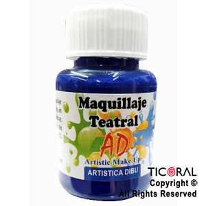 MAQUILLAJE TEATRAL AD 165 AZUL 40ML X 6 UNIDADES